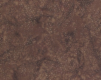 EOB Hoffman Fabrics Bali Dots Batik Chocolate Cotton Batik Fabric by the Yard or Select Length 885-108