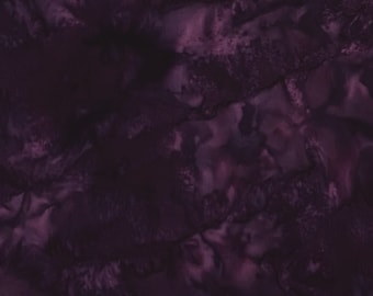 Hoffman Bali batik aquarelle tissu batik en coton zinfandel par mètre ou longueur choisie 1895-390