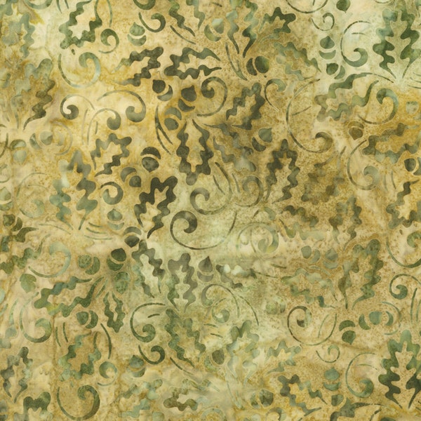 Robert Kaufman~Artisan Batik~Auburn~Swirls~Pear~Cotton Batik Fabric by the Yard or Select Length AMD2203346