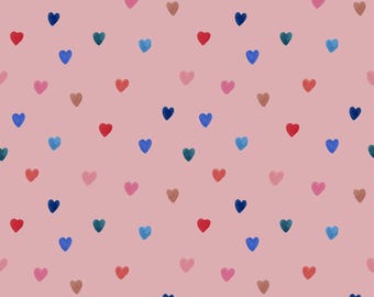 Lewis & Irene Secret Garden Wee Bluebell Little Love Peach Cotton Fabric by the Yard or Select Length WB011