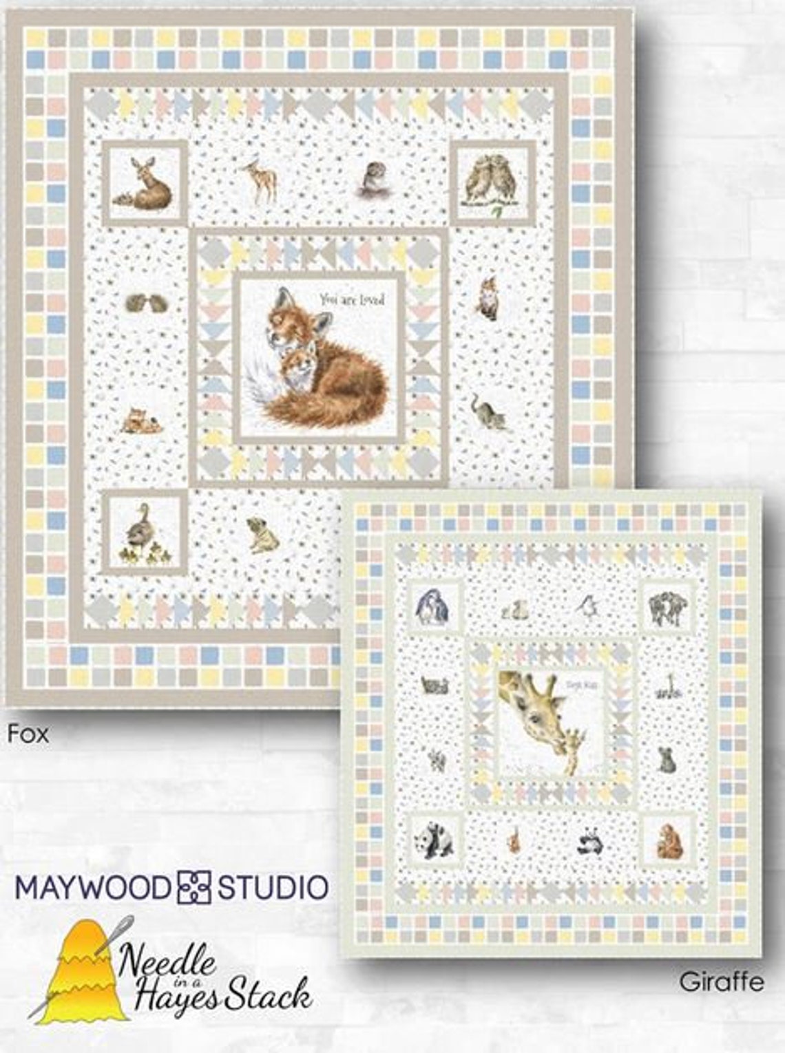 Maywood Studios Love Is You Are Loved 36 Fox Panel Etsy