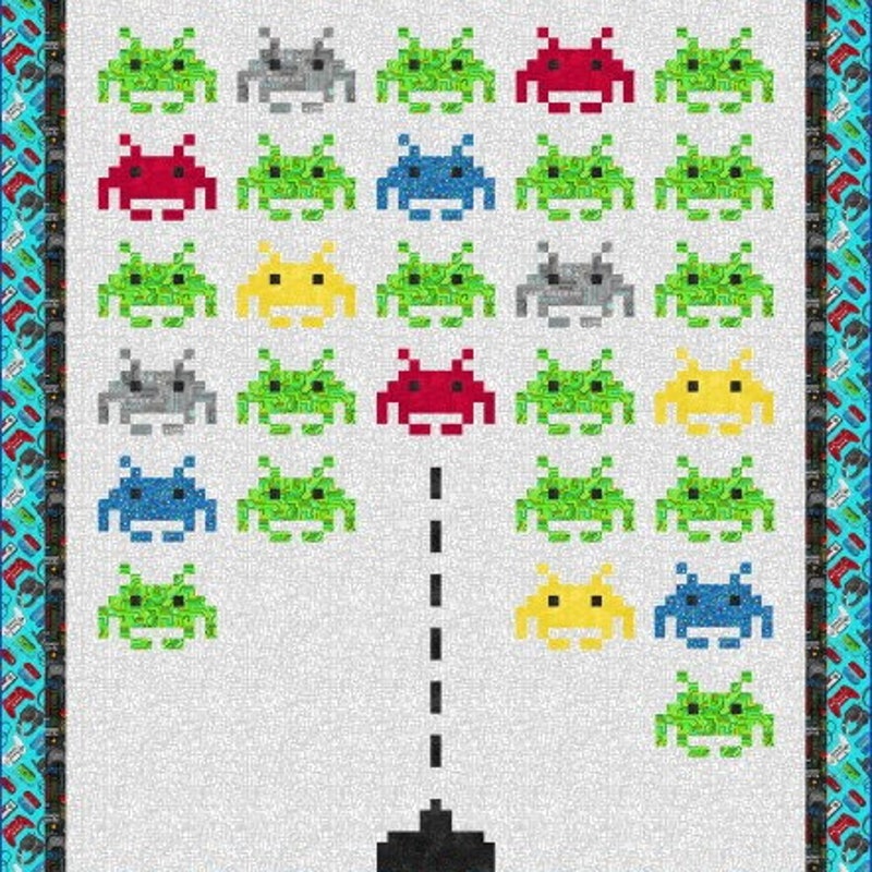 Gaming Print Pattern Quilt