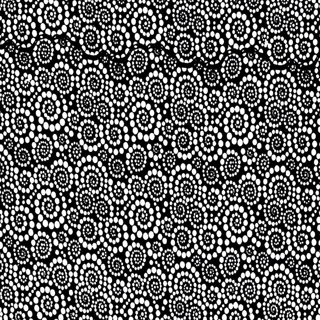 Island Batik Graphix Collection Dot Swirl White/black by the Yard or ...