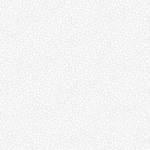 May include: A seamless pattern of white leaves and vines on a light gray background.