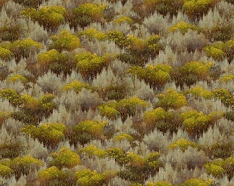 Quilting Treasures Wild Bison Grassland Digital Green Cotton Fabric by the Yard or Select Length 30030-G