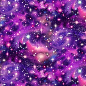 Tela de algodón digital púrpura EOB Michael Miller The Final Frontier Spiral Galaxies cortada a medida o seleccione longitud DDC11244-PURP