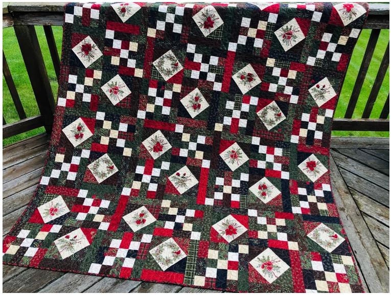 Moda Quilt Kit Winter Manor by Doug Leko Includes pattern Etsy