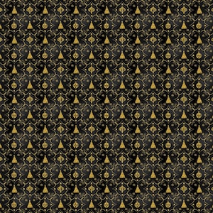Blank Quilting~All Spruced Up~Ditsy Trees with Ornaments~Black~Cotton Fabric by the Yard or Select Length 2764-99