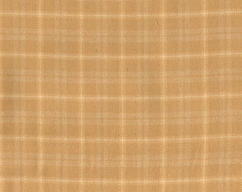 Primo Plaids Spice Mix Classic Plaid Honey Yarn Dyed Dbl Brushed Cotton FLANNEL Fabric by the Yard or Select Length R091421-HONEY