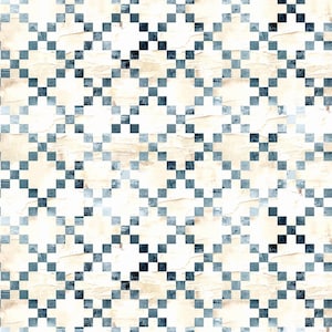 Behind Blue Eyes, Studio E Quilting Cotton Fabric, Plaster 9 Patch Cream 8653S-14