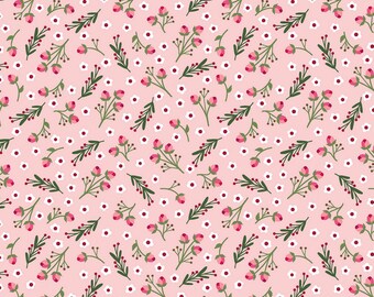 EOB~Contempo by Benartex~Alpine Valley~Winter Roses~Rose~Cotton Fabric by the Yard or Select Length 13672B-27