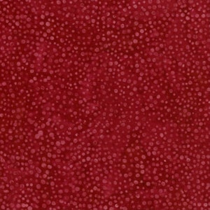 Island Batik Blenders Bubble Dots Cherry Cotton Batik Fabric by the Yard or Select Length BE31-C1