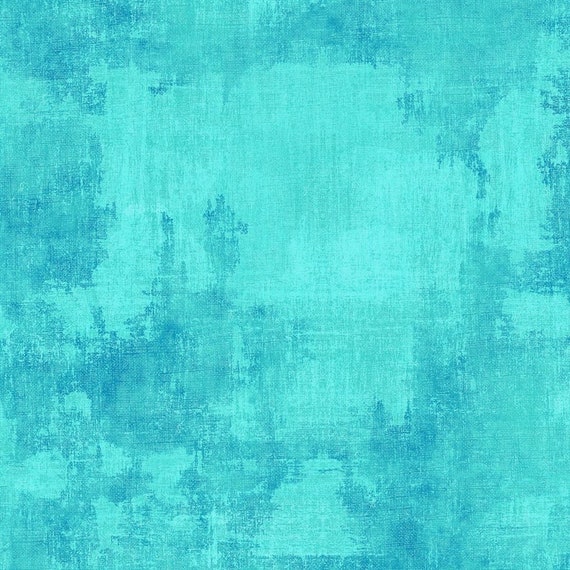 Wilmington Prints Essentials Dry Brush Turquoise Cotton Fabric by the Yard or Select Length 89205-474