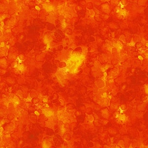 May include: Abstract watercolour background with a seamless pattern of orange and yellow flowers. The background is a blend of orange and yellow colours, with a subtle texture.