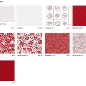 Timeless Treasures~garden Redwork~large Redwork Floral~red~cotton ...