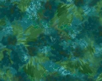 EOB Quilting Treasures Light of the World Texture Blender Digital Jade Cotton Fabric by the Yard or Select Length 31247-Q