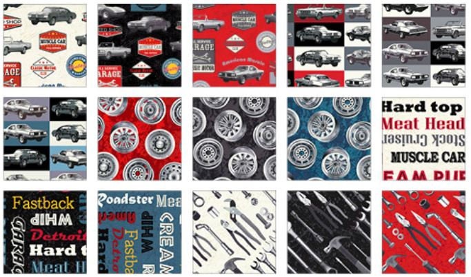 Blue Gridlock Cotton Fabric by the Yard or Select Length 52956-5 American Muscle Windham Blue Gridlock Cotton Fabric by the Yard or Select Length 52956-5 American Muscle Windham