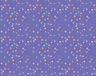 Paintbrush Studio~Dreamy~Stars~Purple~Cotton Fabric by the Yard or Select Length 120-22594