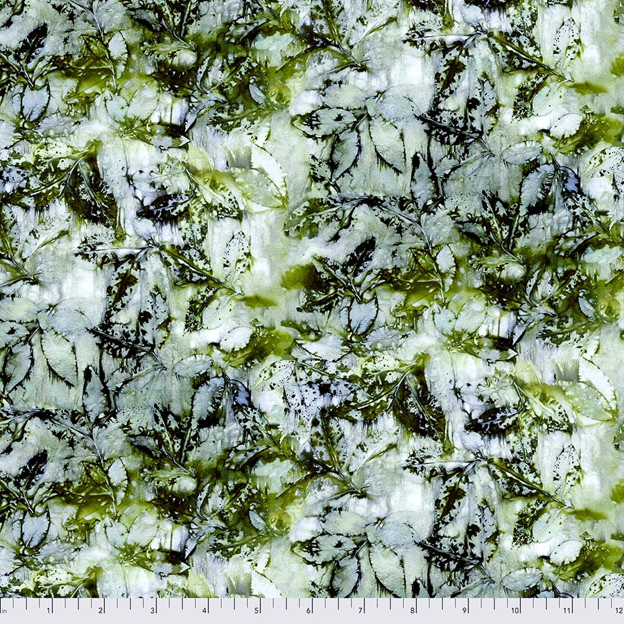 Free Spirit~Into the Woods~Cherry Dance~Digital Print~Pine~Cotton Fabric by the Yard or Select Length PWKA015-PINE