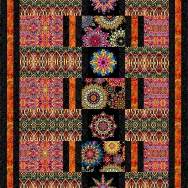 Quilt Kit~Magic Carpet~60" x 82" Duets by Paula Nadelstern Quilt (includes pattern and fabric for top of quilt and binding) AAFQK-1035