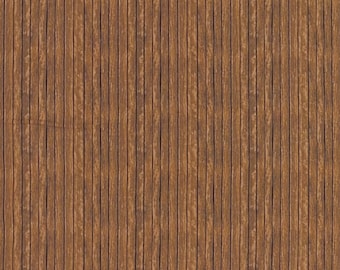 Elizabeths Studio~Headin Home~Wood Grain Fence~Brown~Cotton Fabric by the Yard or Select Length 357E-BRN