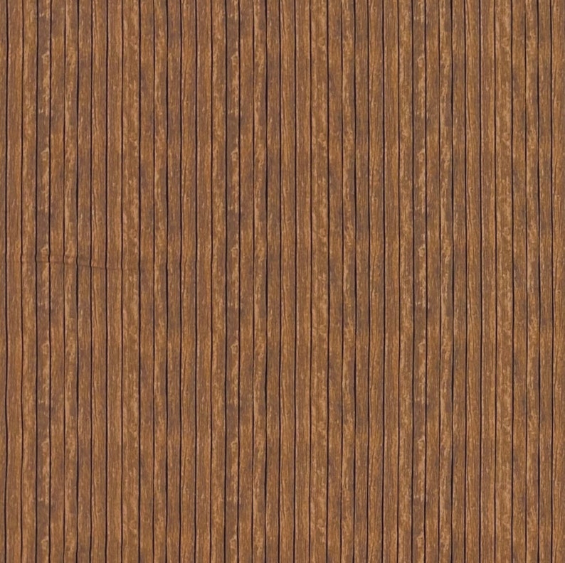 Elizabeths StudioHeadin HomeWood Grain FenceBrownCotton Fabric by the Yard or Select Length 357E-BRN image 1