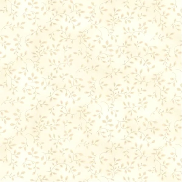 EOB~Henry Glass~Folio by Color Principle~Vines~Off White~Cotton Fabric by the Yard or Select Length 7755-04