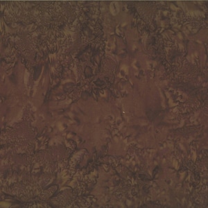 Hoffman~Bali Watercolors~Chestnut~Batik~Cotton Batik Fabric by the Yard or Select Length 1895-51