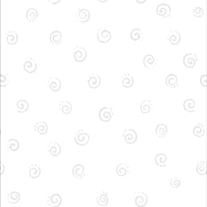 Susybee Leif the Caterpillar Squiggles White Cotton Fabric by the Yard or Select Length SB20053-101