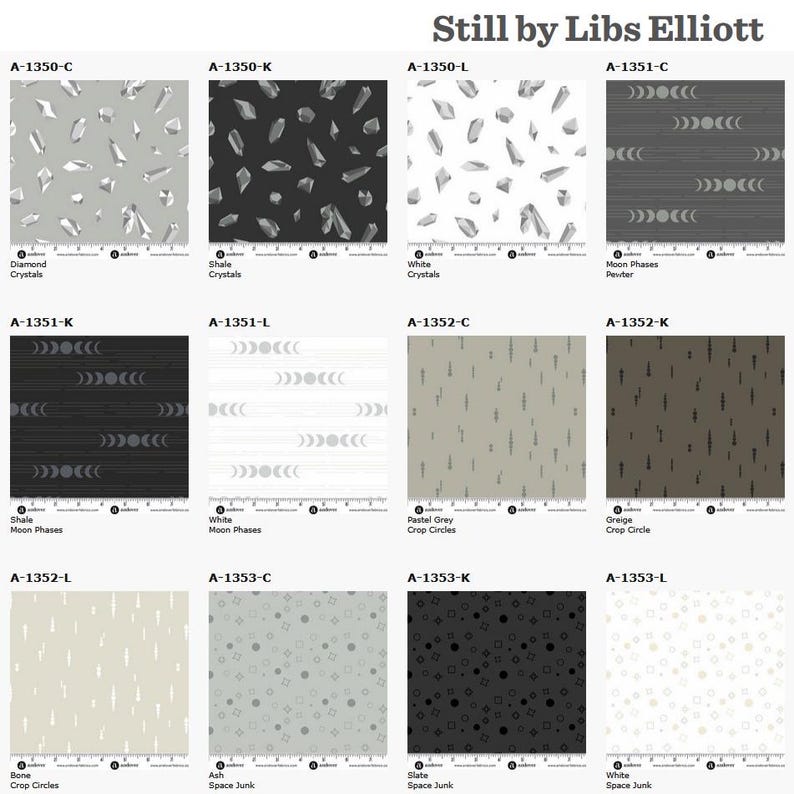 Kit De Couette Myriade - 75x75 Still Par Libs Elliot - Andover Fabrics Neuf