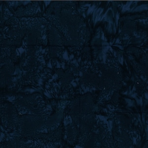 Hoffman~Bali Watercolors~Batik~Deep Blue~Cotton Batik Fabric by the Yard or Select Length 1895-682