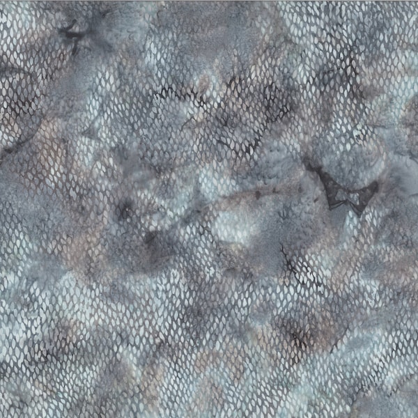 Hoffman~Bali Batik by Wildfire Designs~Alaska Scales~River Rock~Cotton Batik Fabric by the Yard or Select Length R2286-611