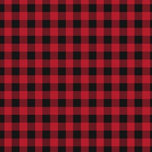EOB~Timeless Treasures~Nature Love~Buffalo Check Plaid~Red/Black~Cotton Fabric by the Yard or Select Length C7502-RED