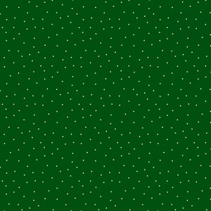 Wilmington Prints Essentials Classics Pindots Dark Green/White Cotton Fabric by the Yard or Select Length 39131-791