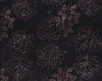 Timeless Treasures Tonga Batik Chateau Fall Leaves Cabernet Cotton Fabric by the Yard or Select Length B3925-CABERNET
