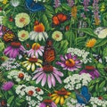 Paintbrush Studio - Frolicking Fields - Garden - Multi - Cotton Fabric by the Yard or Select Length 120-15111
