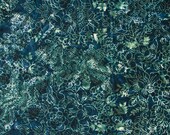 Northcott - Banyan Batik - Baralla - Floral - Blue - Cotton Fabric by the Yard 80311-47