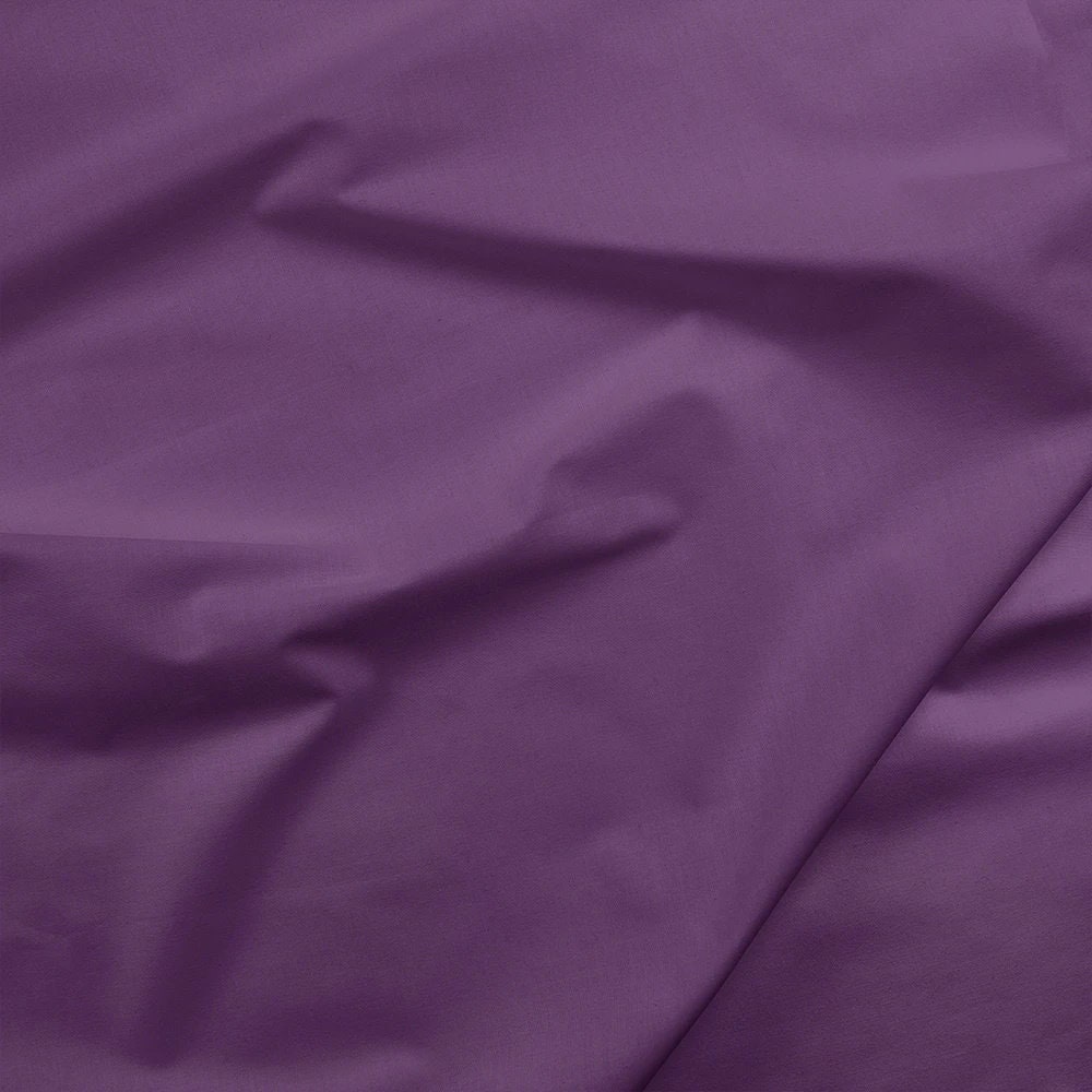 Solid 100% Cotton Fabric by the 1/2 Yard Painters Palette Amethyst Dark Purple 