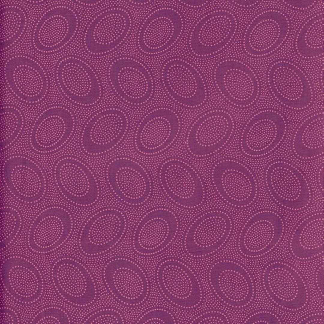 Free Spirit Kaffe Fassett Collective Aboriginal Dot Plum Cotton