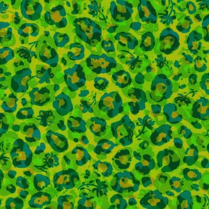 Robert Kaufman~Midnight in the Jungle~Leopard Print~Moss~Cotton Fabric by the Yard or Select Length SRKD2197345