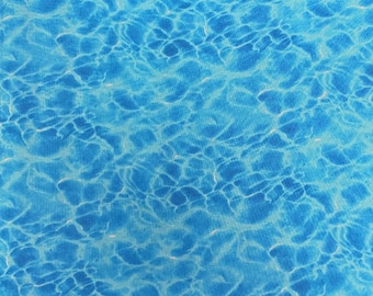 Elizabeth Studios~Landscape Medley~Ocean~Blue~Cotton Fabric by the Yard or Select Length 366E-BLU