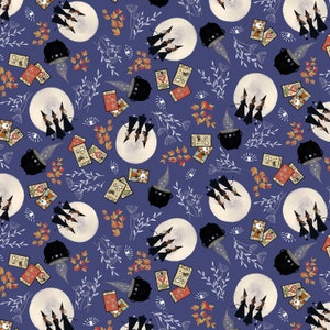 P & B Textiles Praktische Magie TarotToss Lila Baumwolle lose Ware oder Länge auswählen PMAG5361-V