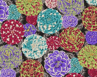 Tela de algodón en contraste Japonica de Free Spirit Kaffe Fassett Collective, agosto de 2024, cortada a medida o a medida. PWPJ130-CONTRAST