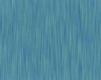 May include: A textured background featuring vertical lines in shades of blue and green. The pattern creates a visual effect reminiscent of brushed fabric or a watercolour painting.