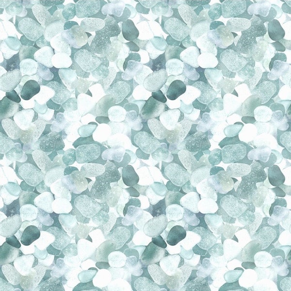 Hoffman~Sea Salt by McKenna Ryan~Natural Elements~Digital~Seasalt~Cotton Fabric by the Yard or Select Length MRD42-443