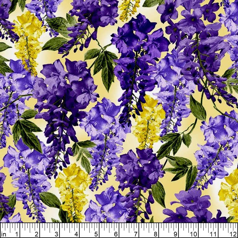 Michael Miller Wisteria Lane Wisteria Digital Jewel Cotton Fabric