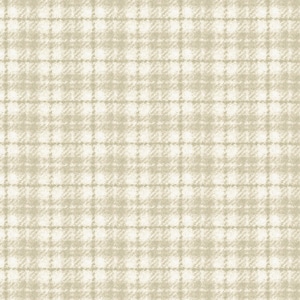 Maywood Studio ~ flanelle Woolies ~ carreaux ~ beige clair ~ flanelle de coton imprimée par mètre ou longueur choisie F18502M-E2
