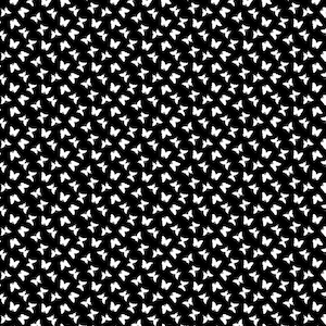 EOB~Acolchado en blanco~Paradox~Mini mariposa~Negro~Tela de algodón cortada a medida o seleccione largo 1788-99