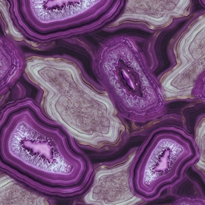 Hoffman~Geode and Ink~Agate~Amethyst~Cotton Fabric by the Yard or Select Length T4948-91