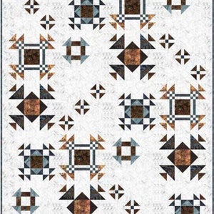 Quilt Kit~Calgary~68&quot; x 84&quot; Bali Batik Large Throw/Twin Quilt (Includes Pattern and Fabric for Top of Quilt and Binding) AAFQK-1018